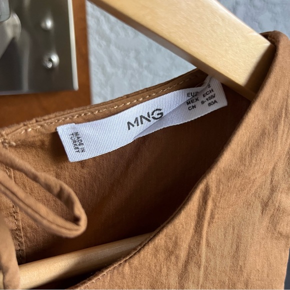 Cute brown Frill hem top from Mango size 2 - Picture 4 of 5